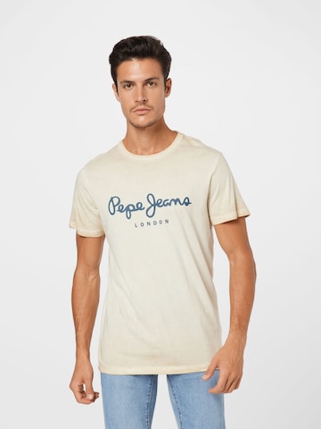 Pepe Jeans Shirt 'WEST SIR' in Beige: voorkant