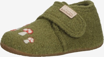 Living Kitzbühel Slippers in Green: front