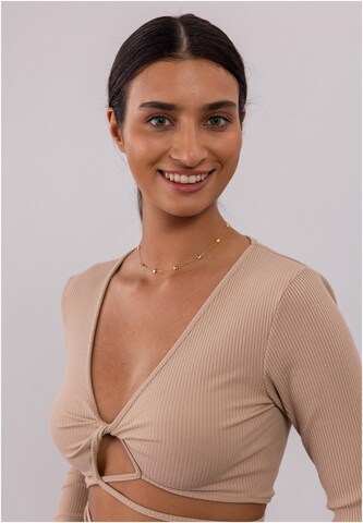 PURELEI Kette 'Alohi Heart' in Gold: Vorderseite