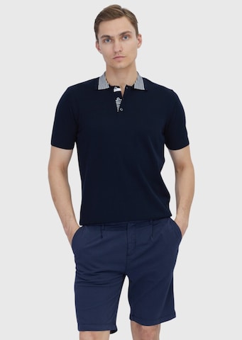 Ramsey Poloshirt in Blau: Vorderseite