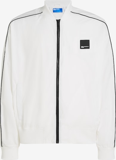 Demisezoninė striukė iš KARL LAGERFELD JEANS, spalva – juoda / balta, Prekių apžvalga