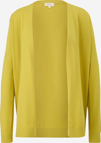 s.Oliver Knit Cardigan in Yellow: front