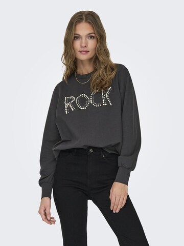 ONLY Sweatshirt in Black: front