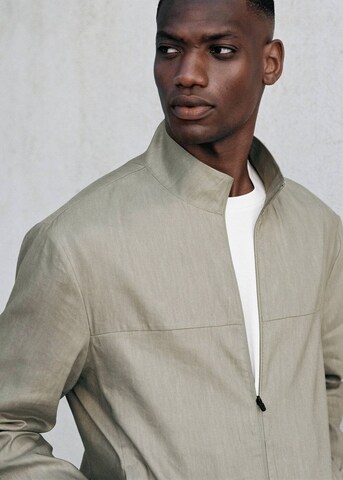 MANGO MAN Jacke 'Fred' in Grün