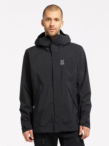 Haglöfs Outdoor jacket 'Tjärn' in Black: front
