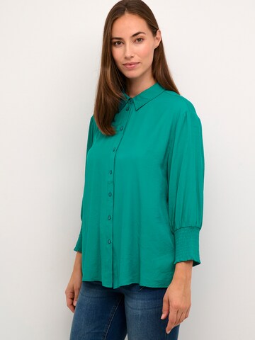 Cream Blouse 'Nola' in Green