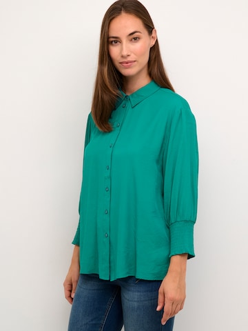 Cream Blouse 'Nola' in Green