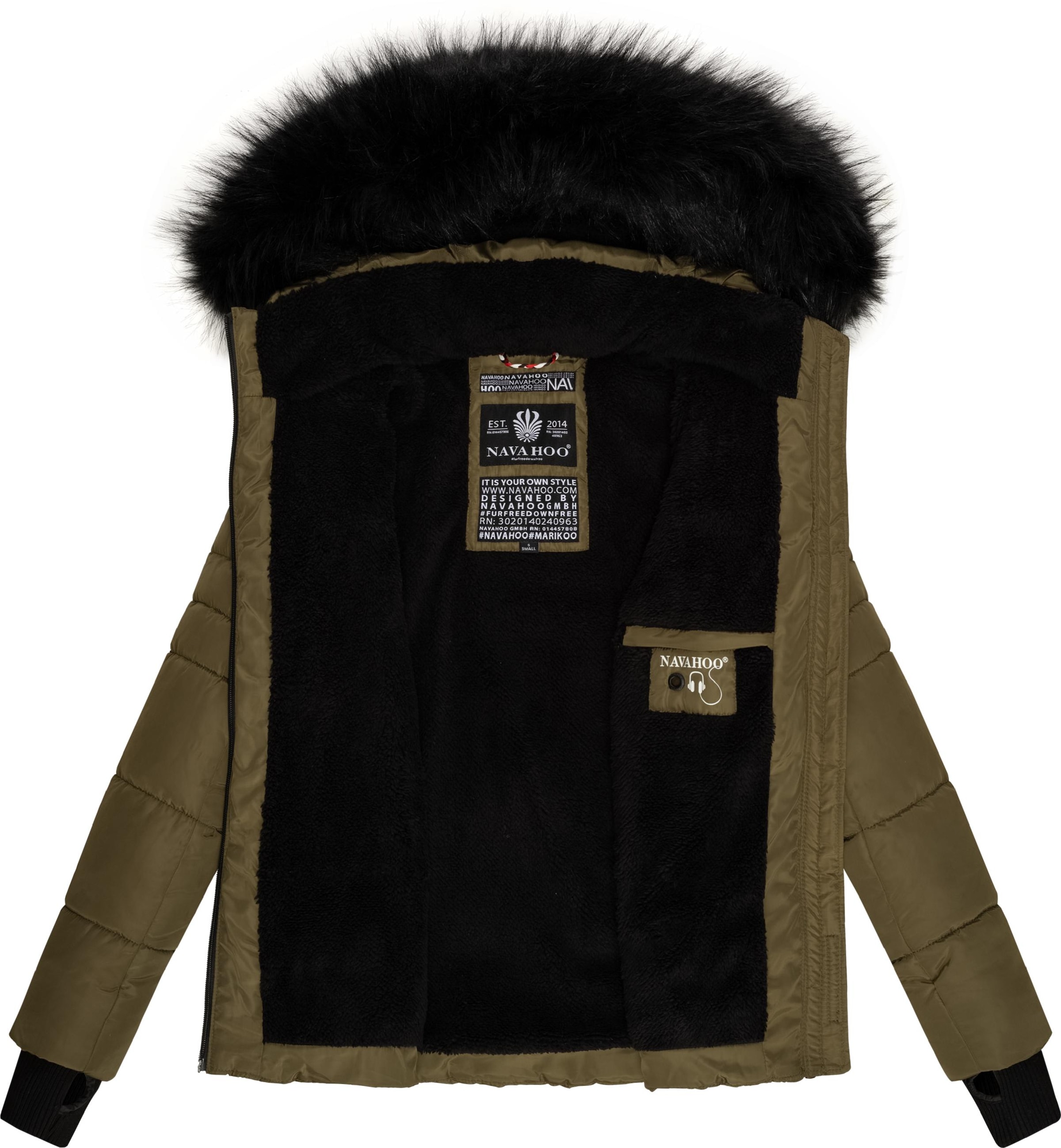 Giacca invernale 'Adele' di NAVAHOO in verde