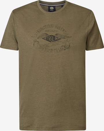 Petrol Industries T-shirt 'Tranquil' i brun: framsida