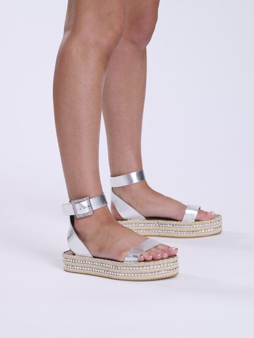 Sandales South Beach en argent