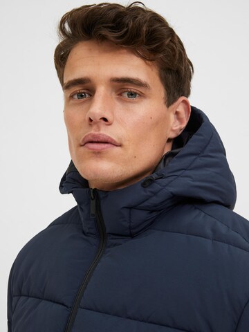 SELECTED HOMME Winterjas 'Harry' in Blauw