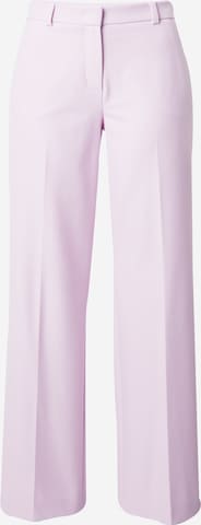 Riani Wide leg Trousers with creases in Purple: front