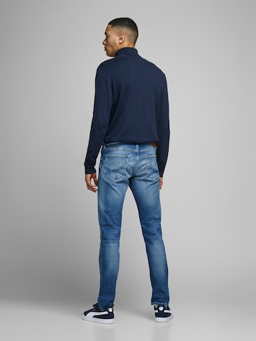 JACK & JONES Sveter 'Emil' - Modrá