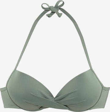 Top per bikini di s.Oliver in verde: frontale