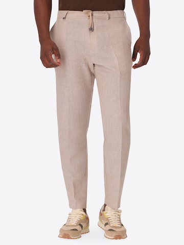 Distretto12 - Loosefit Pantalón de pinzas 'T. Certo' en beige