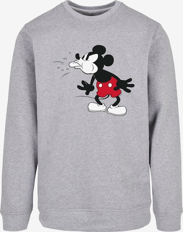 ABSOLUTE CULT Sweatshirt 'Mickey Mouse - Tongue' in Grey: front