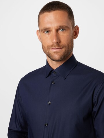 SELECTED HOMME Slim fit Button Up Shirt 'Ethan' in Blue