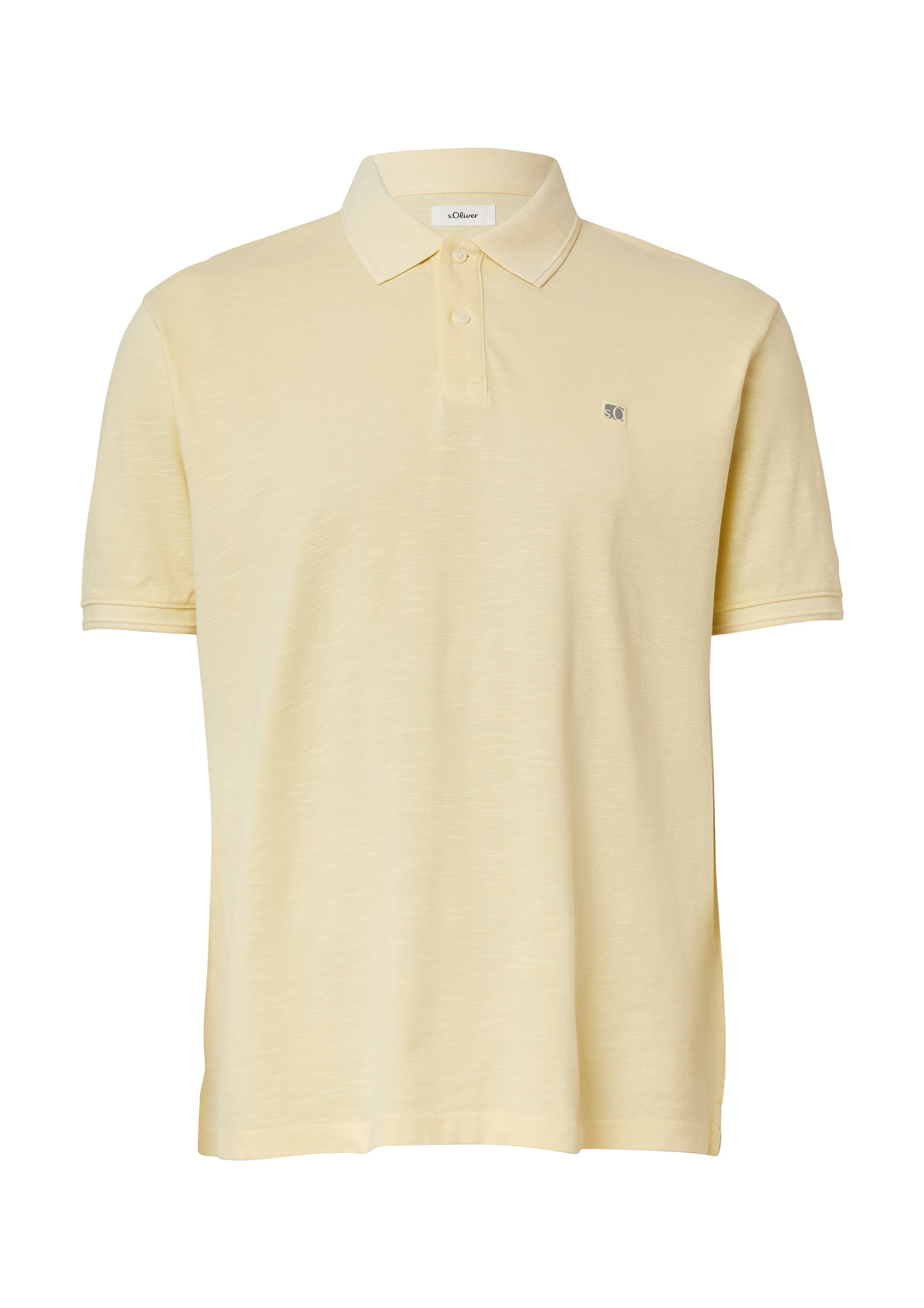 s.Oliver Men Big Sizes Shirt in Gelb: Vorderseite