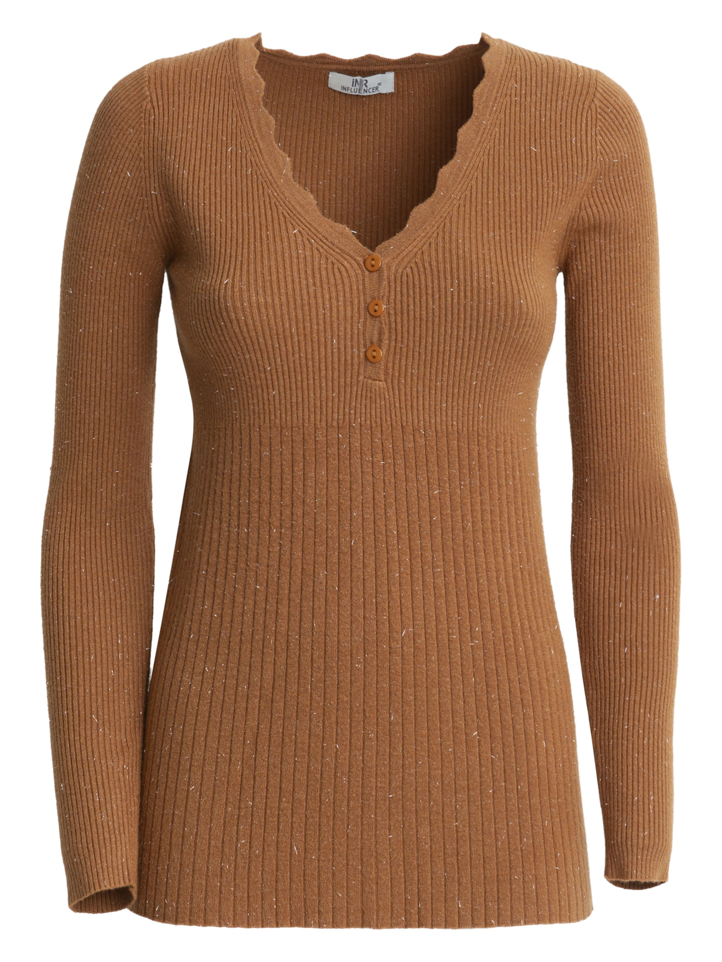 Influencer Sweater in Brown: front