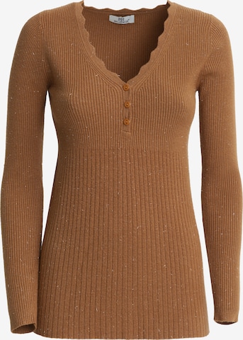 Influencer Sweater in Brown: front