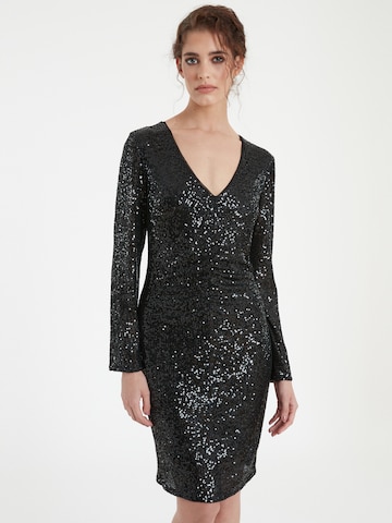 Ana Alcazar Cocktailkleid ' Tadea ' in Schwarz: Vorderseite