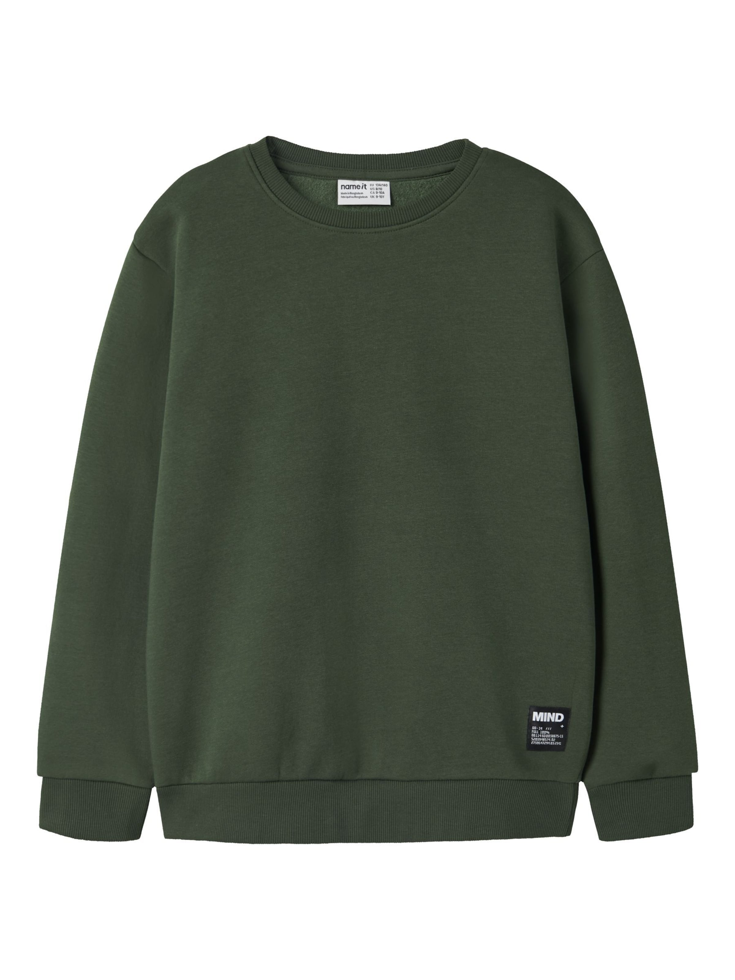 NAME IT - Sudadera en verde: frente