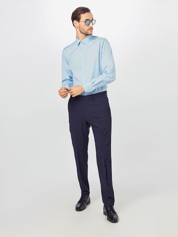 Slim fit Camicia di s.Oliver BLACK LABEL in blu