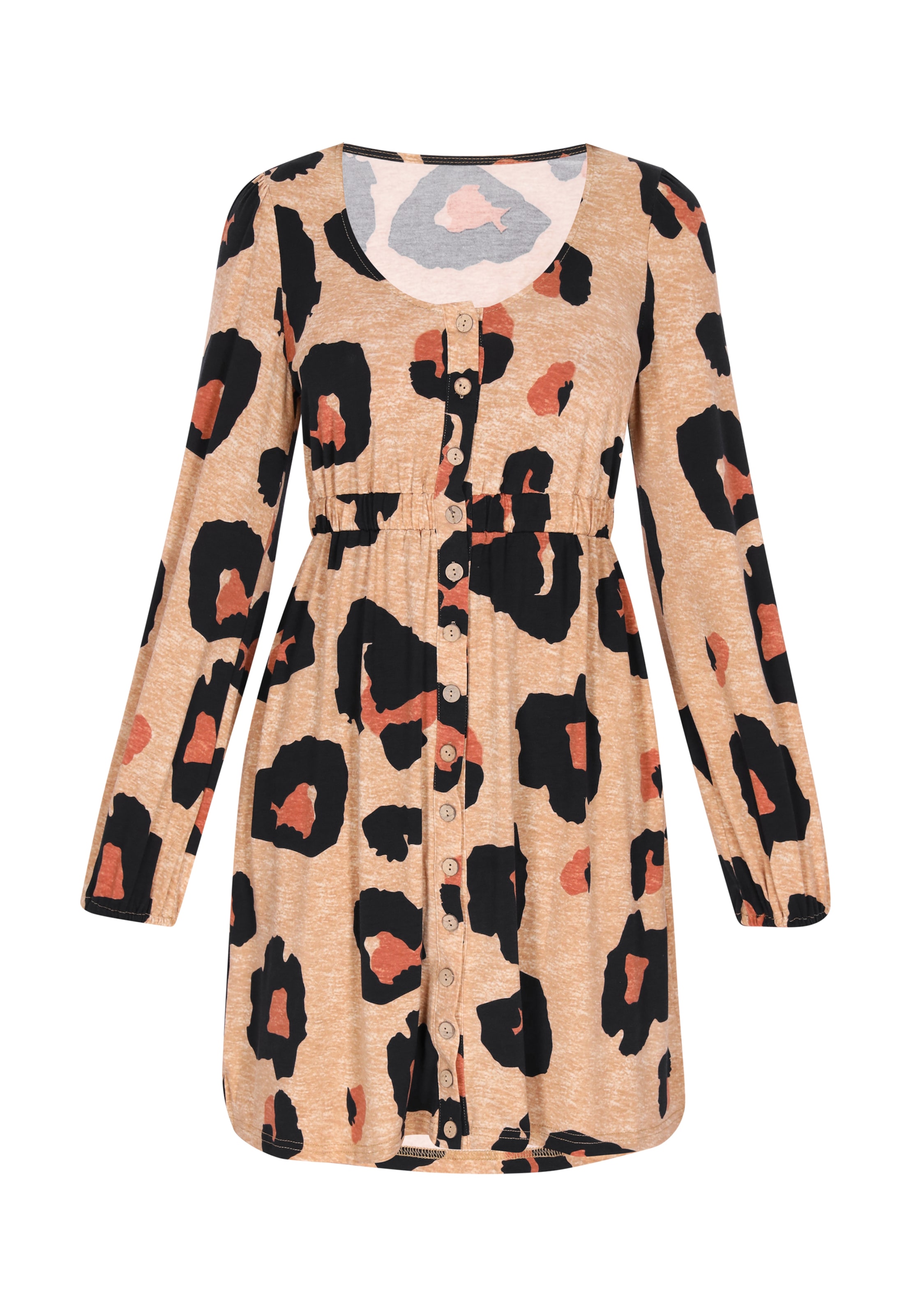 NALLY Jurk in Bruin: voorkant