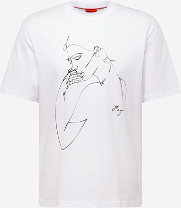 T-Shirt 'Daximiko' HUGO en blanc : devant