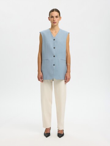 SELECTED Gilet 'SLFBOXY LISA' in Blauw