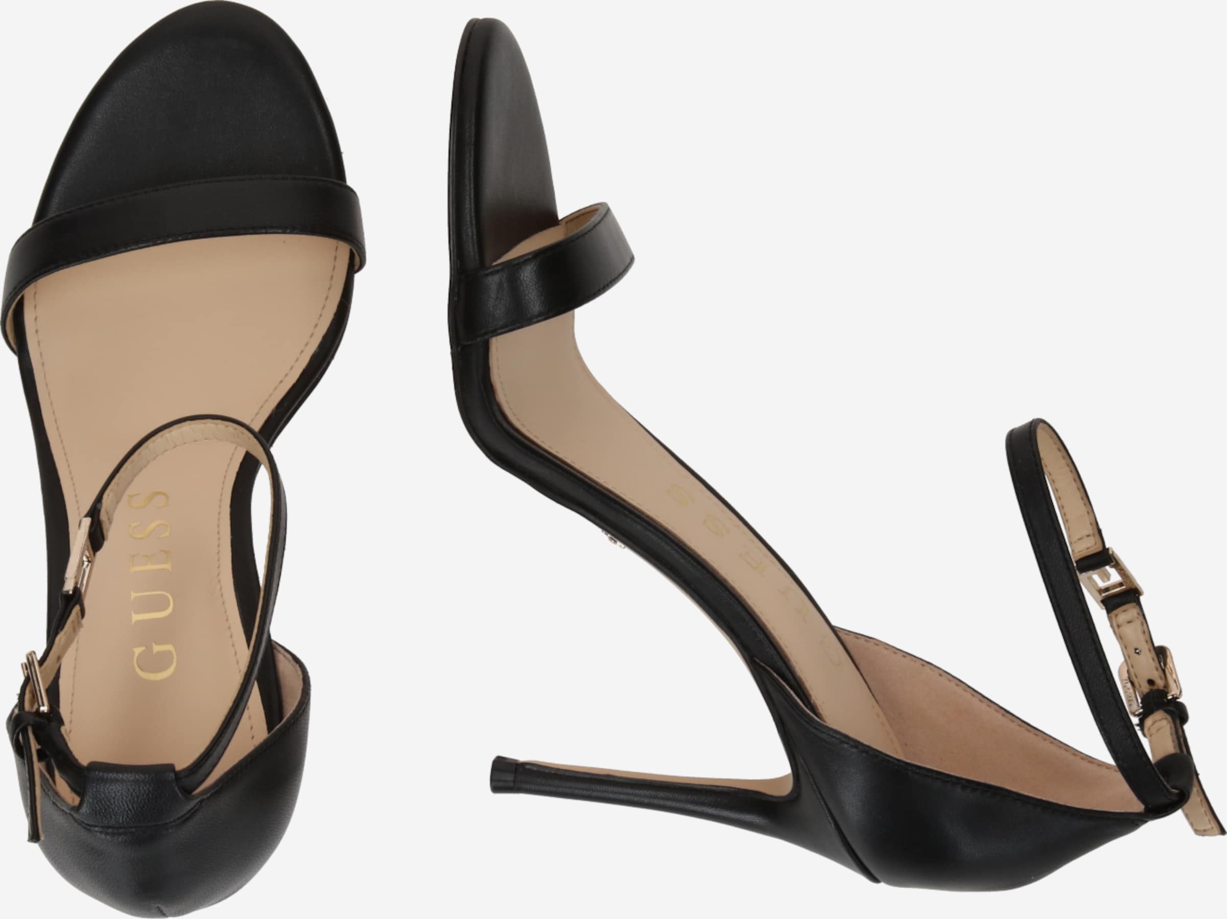 Talons à Lanières Guess Noirs - Taille 7 US (M), Hauts, Occasion