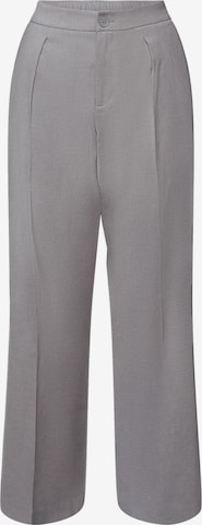 ESPRIT Loose fit Pleated Pants in Grey: front