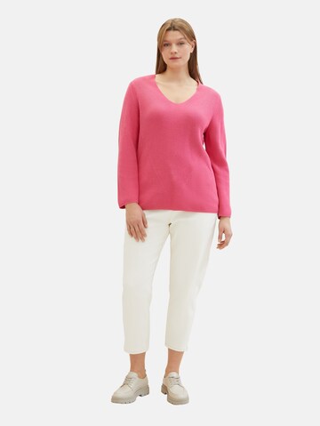 Pullover di Tom Tailor Women + in rosa: frontale