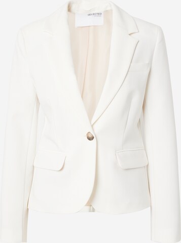 Blazer 'LINA' SELECTED FEMME en blanc : devant