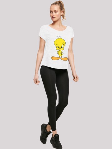 F4NT4STIC T-Shirt 'Looney Tunes Angry Tweety' in Weiß