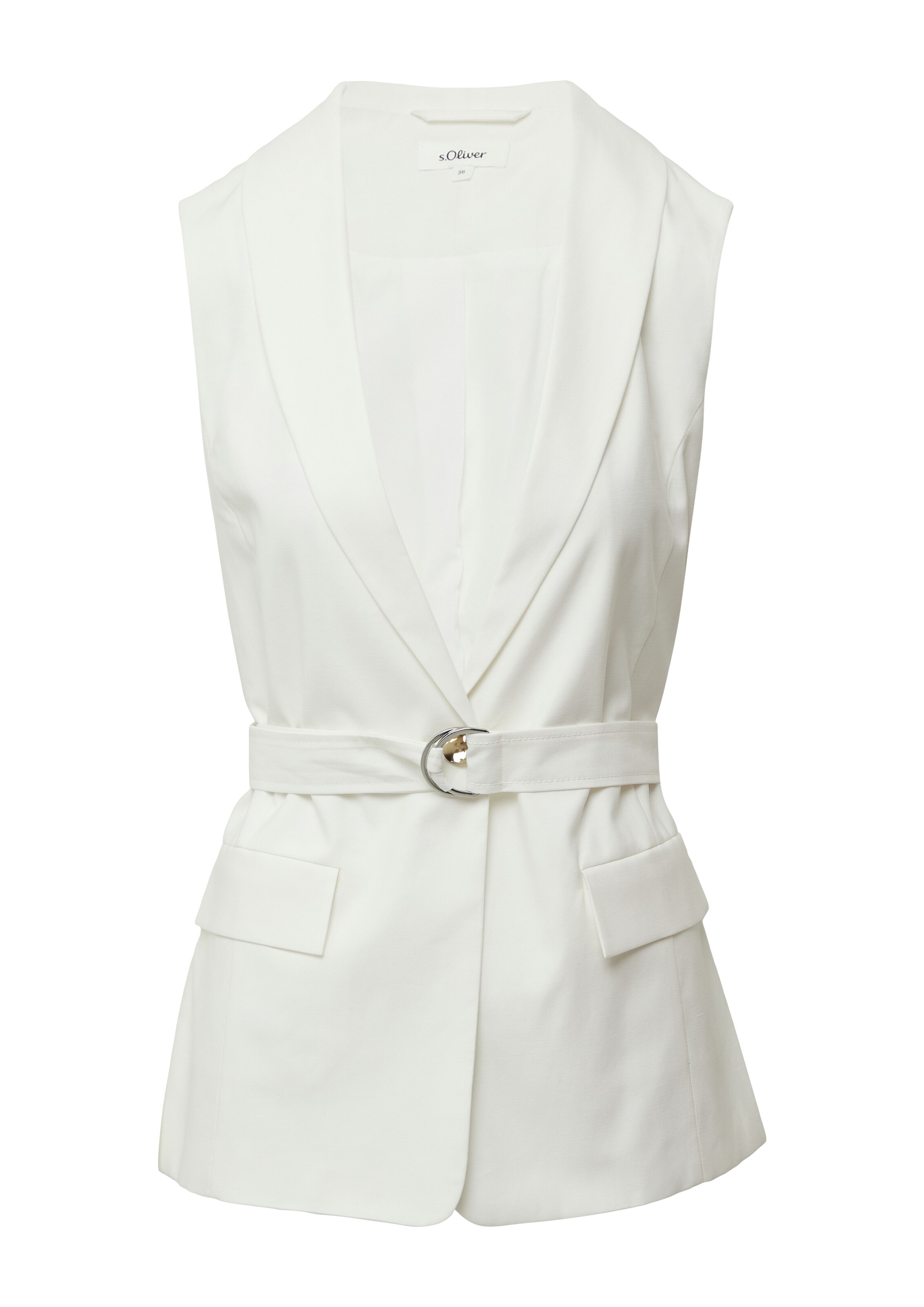 Gilet s.Oliver en blanc : devant