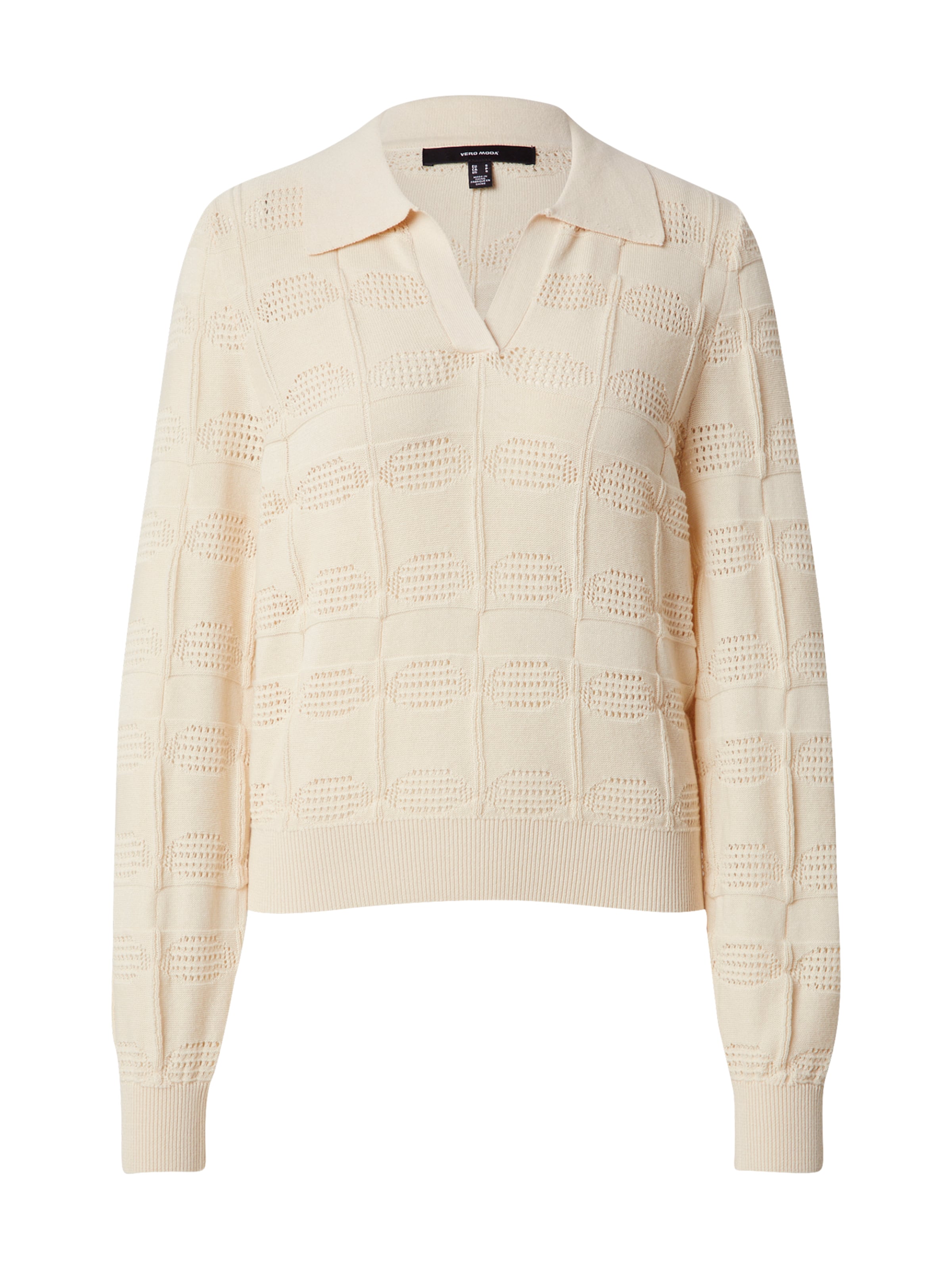VERO MODA Sweater 'VMMARVELOUS' in Beige: front