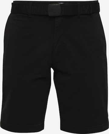 Regular Pantaloni eleganți de la Calvin Klein pe negru: față