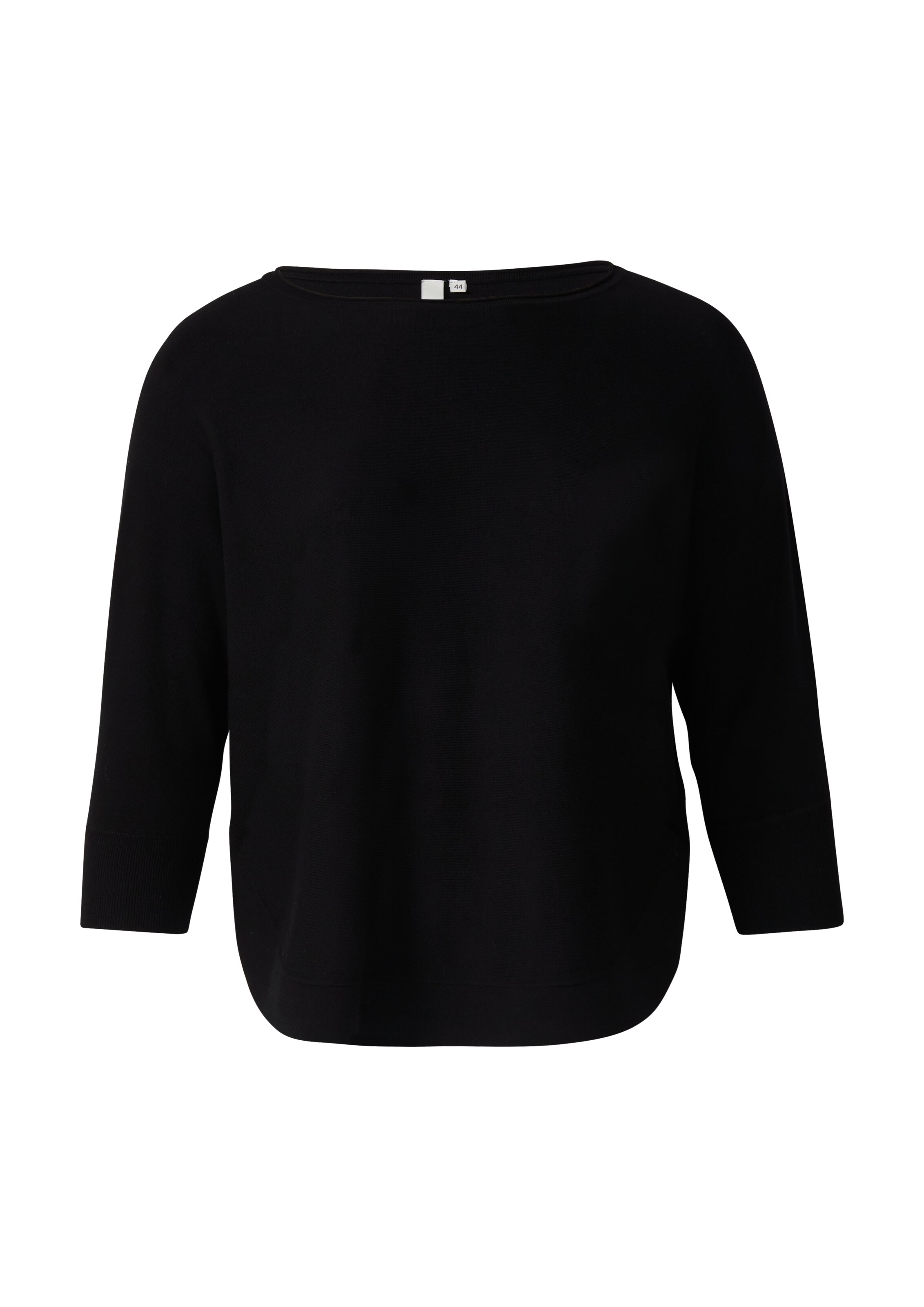 Pull-over QS en noir : devant