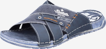 RIEKER Mules in Blue: front