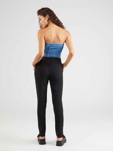 VILA - Slimfit Pantalón 'VILOPPE' en negro