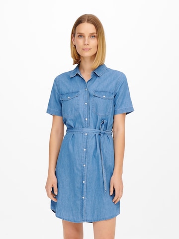 Robe-chemise 'BELLA' JDY en bleu : devant