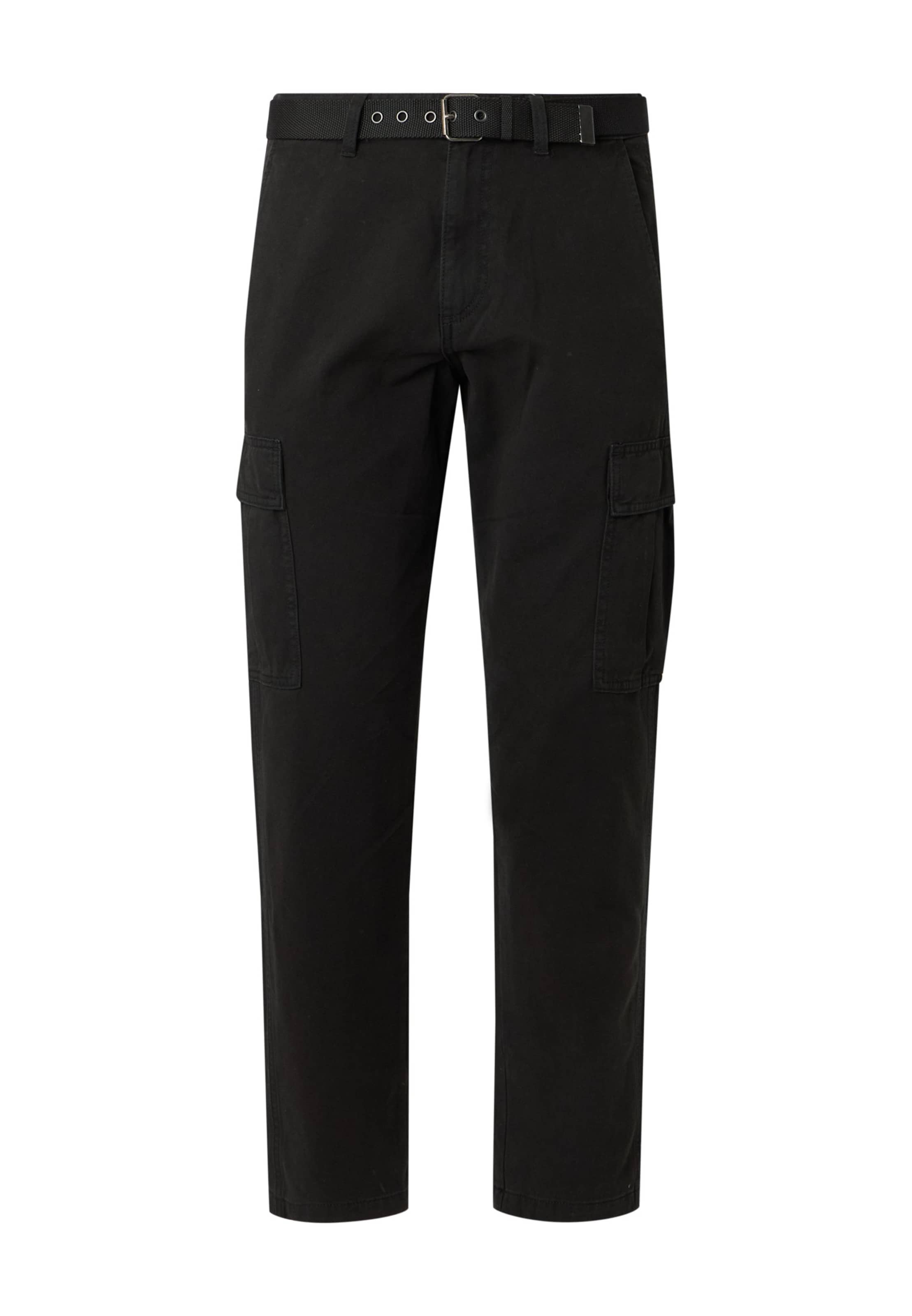 Regular Pantaloni cu buzunare 'JPSTKANE HUDSON' de la JACK & JONES pe negru: față