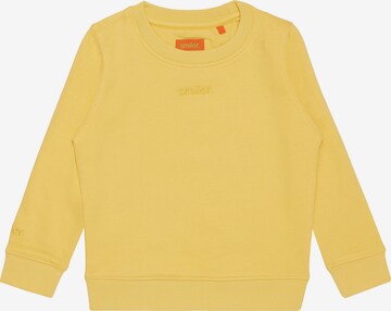 smiler. Sweatshirt in Yellow: front