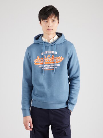 JACK & JONES Свитшот в Синий: спереди