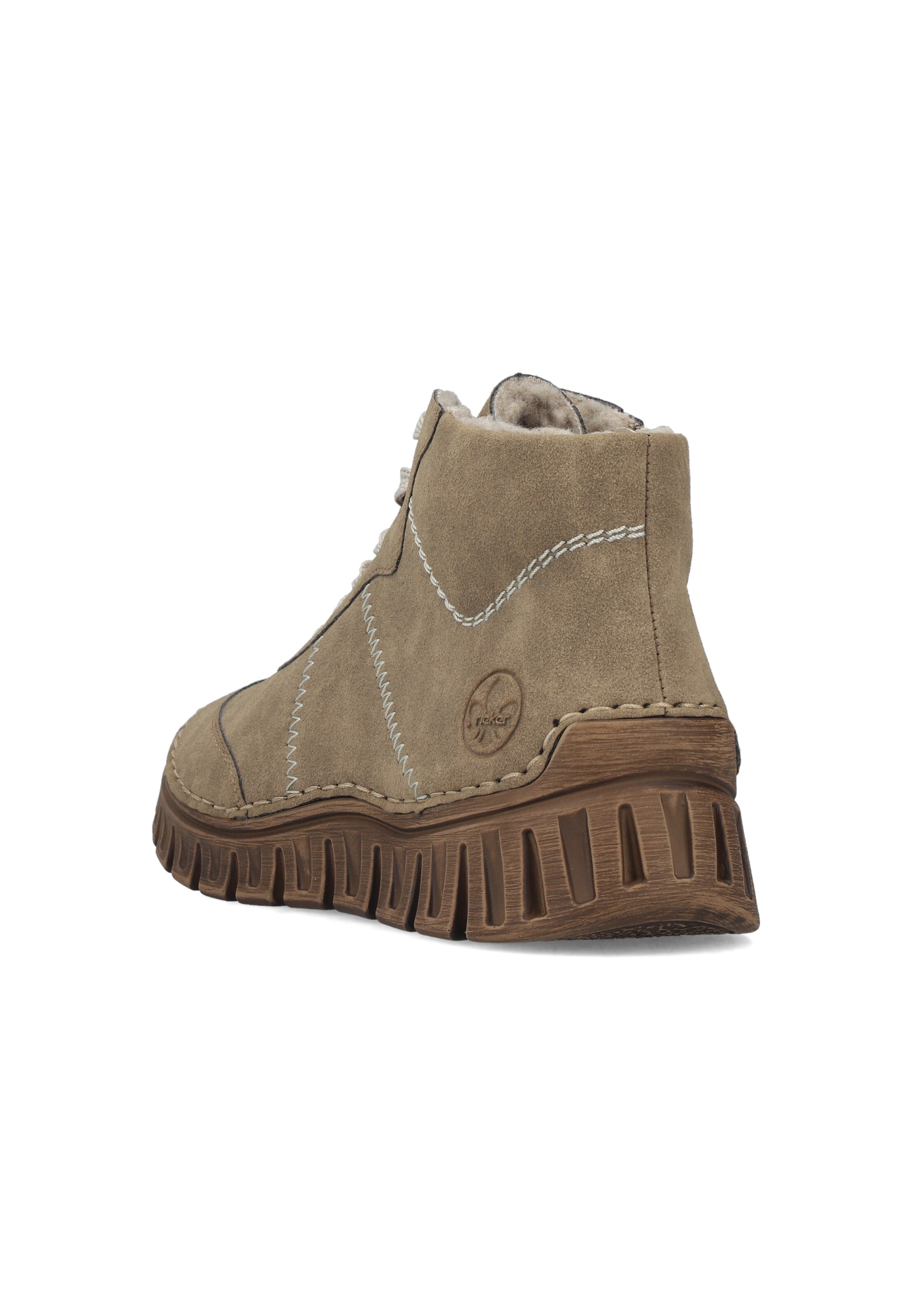 Bottines à lacets Rieker en beige