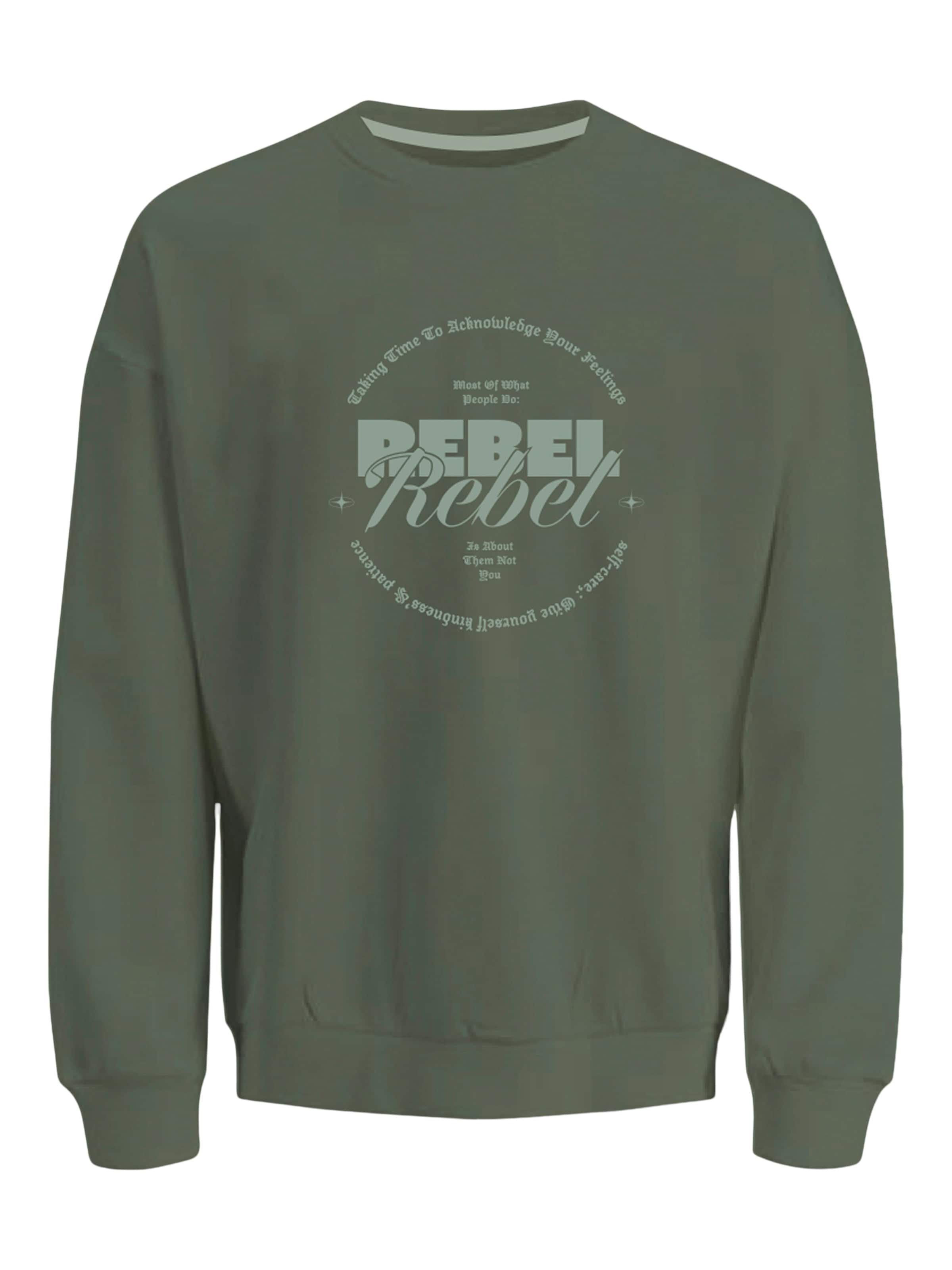 JJ Rebel Tréning póló 'JREBGRAY' - zöld