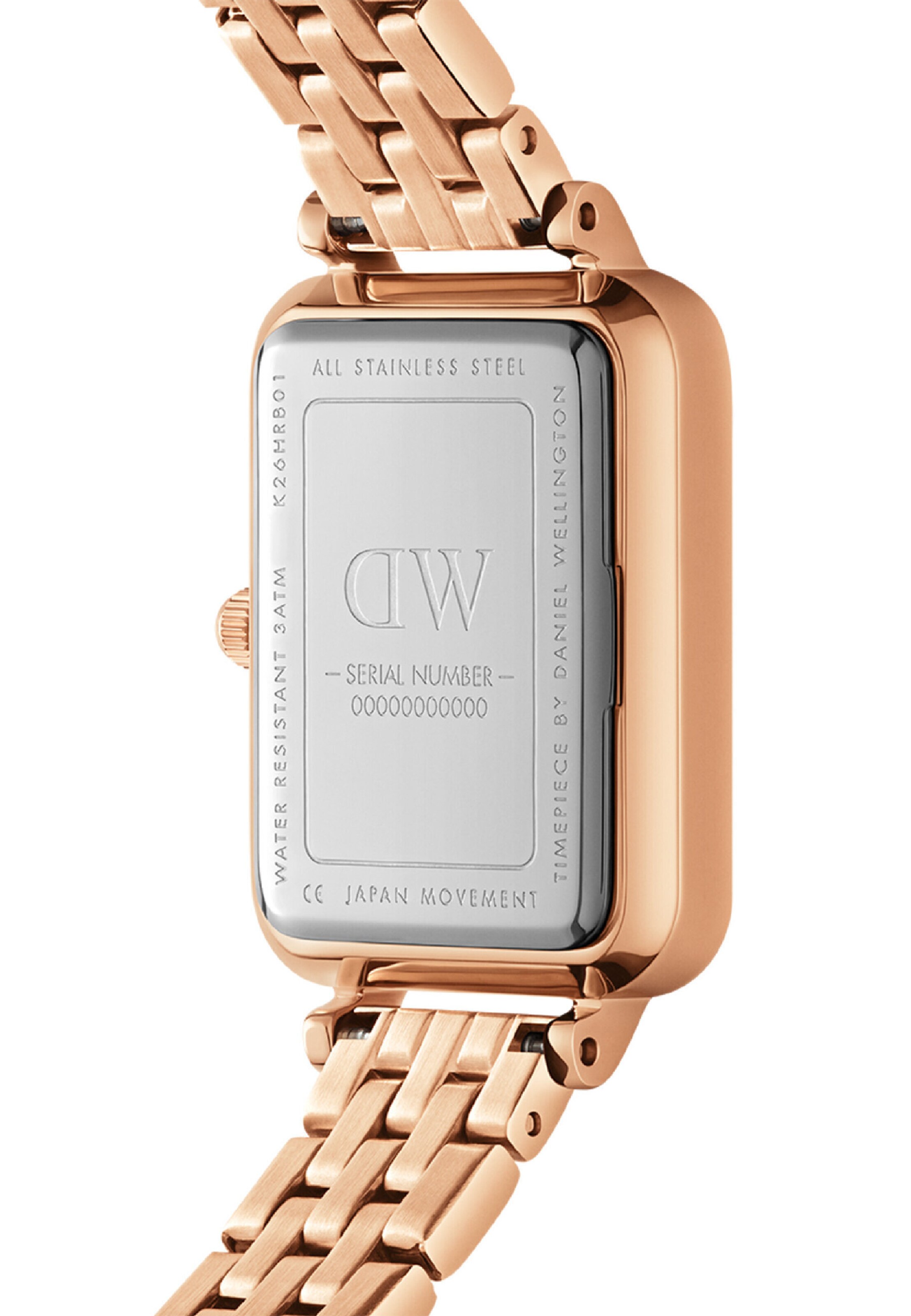 Orologio analogico ' QUADRO 5-LINK ' di Daniel Wellington in oro