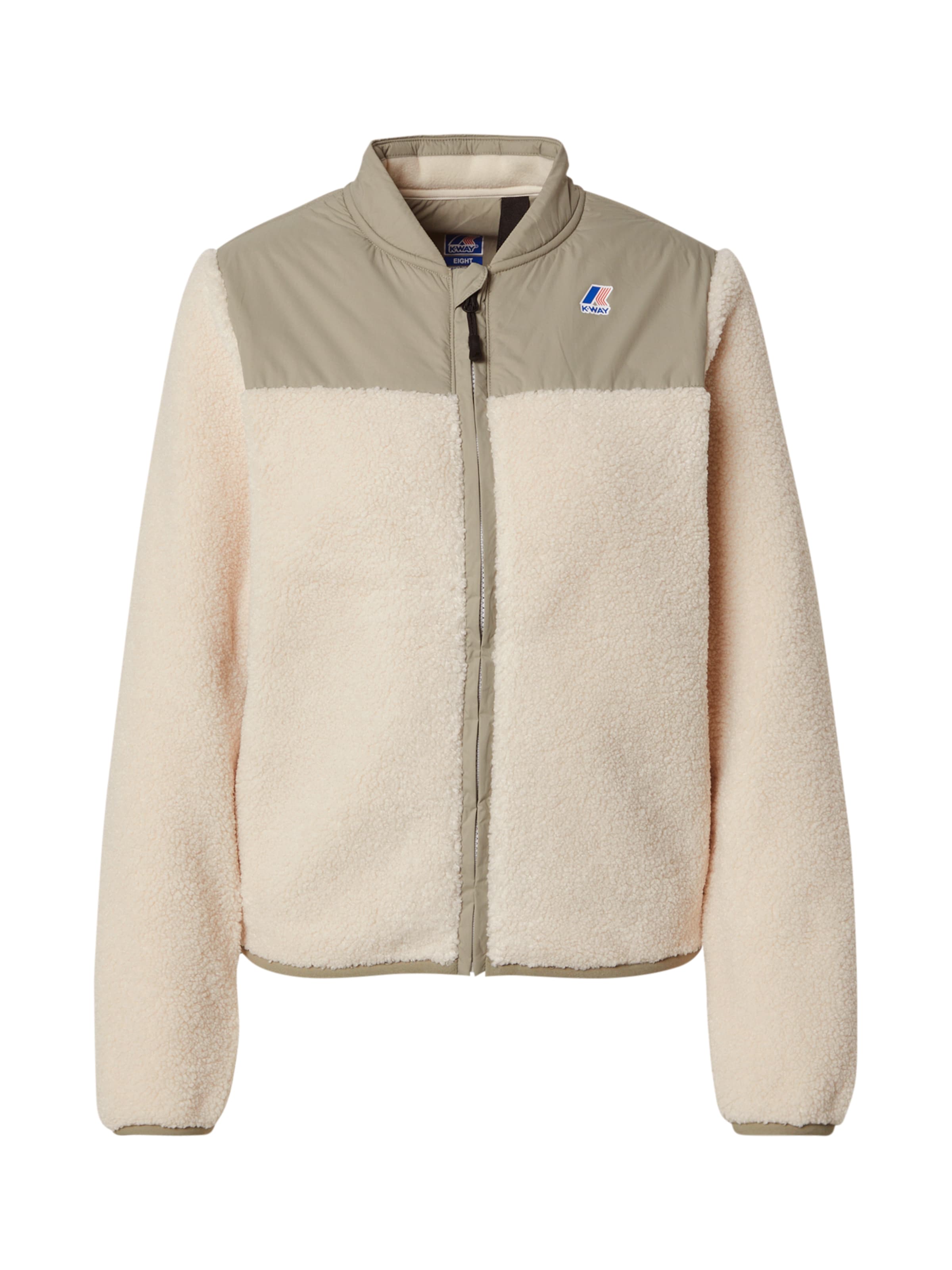 K-Way Ζακέτα φλις 'Bernardine 4.0 Orsetto' σε μπεζ: μπροστά