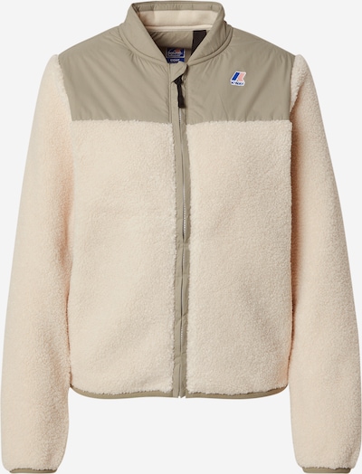 K-Way Veste en polaire 'Bernardine 4.0 Orsetto' en écru / kaki, Vue avec produit